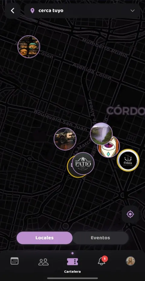 Mapa de bares, boliches, cafés y restaurantes cerca tuyo en Fernecito App